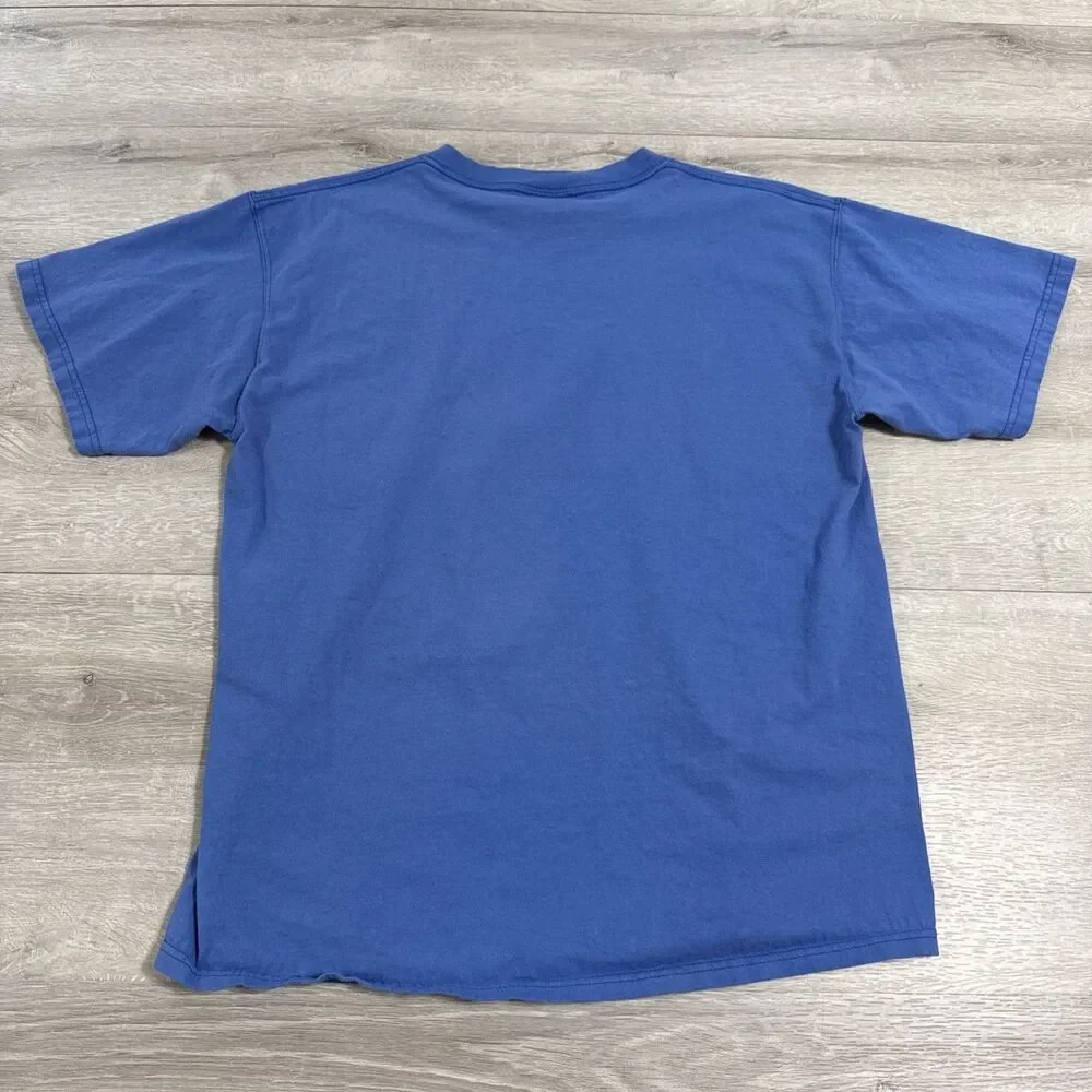 Detroit Lions Shirt NFL Hear The Roar Men's Blue Short Sleeve Tee Large